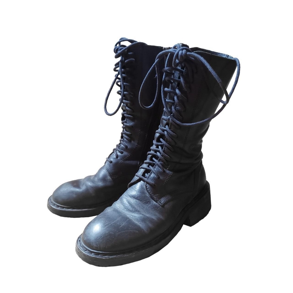 🚫SOLD🚫Ann Demeulemeester Black Lace Up Combat Boots